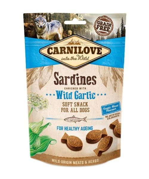Carnilove soft snack sardines / wilde knoflook hondensnack