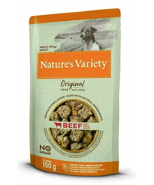 Natures variety original mini pouch beef hondenvoer