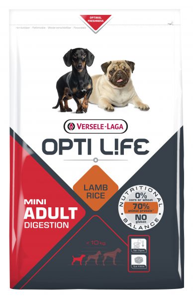 Opti life adult digestion mini hondenvoer