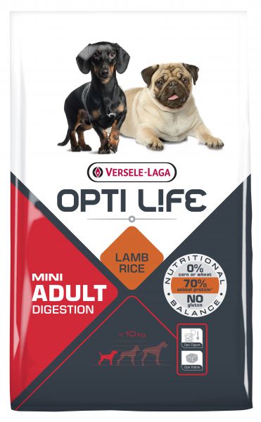 Opti life adult digestion mini hondenvoer