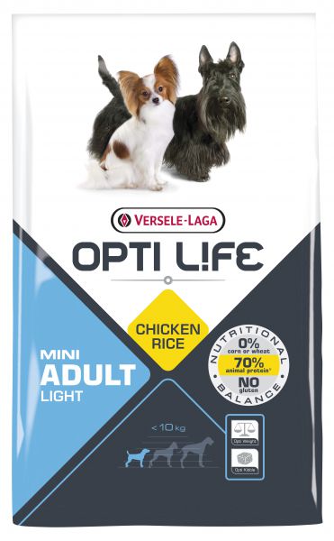 Opti life adult light mini hondenvoer