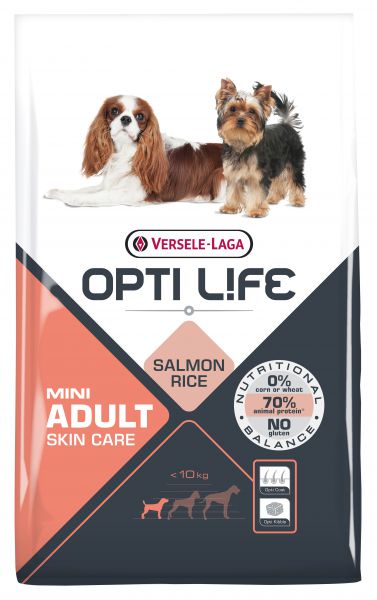 Opti life adult skin care mini hondenvoer