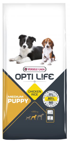 Opti life puppy medium hondenvoer