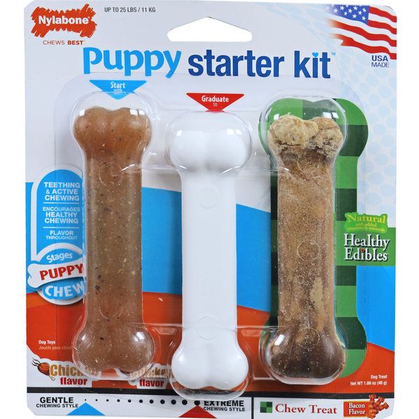 Nylabone puppy chew puppy starter kit