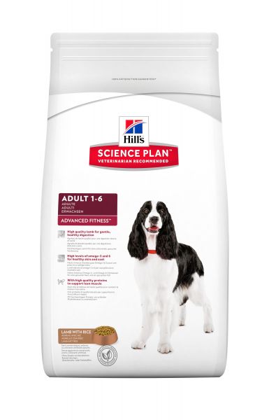 Hill's canine adult advanced fitness lam/rijst hondenvoer