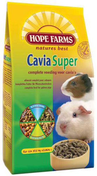 Ironisch Optimisme Opname Hope Farms Cavia Supertrio slechts € 31,95 voor 15 Kg.