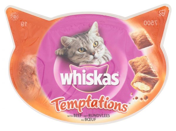 Whiskas snack temptations rundvlees