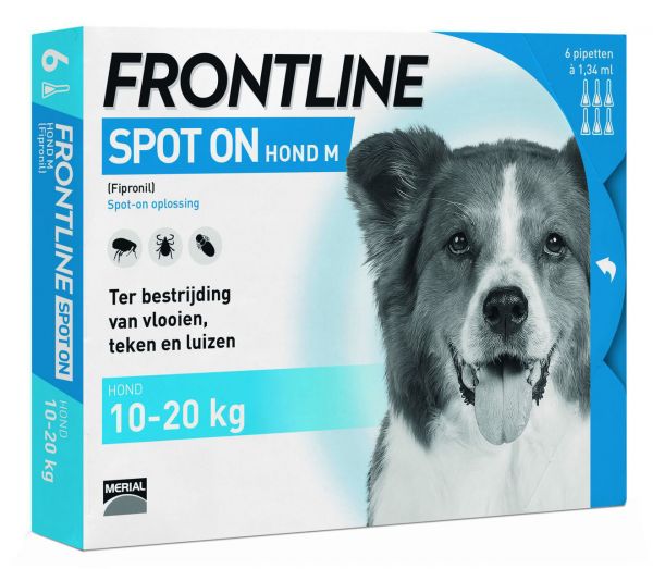 shuttle geroosterd brood geloof Frontline Hond Spot On Medium slechts € 36,22 voor 6 Pipet.
