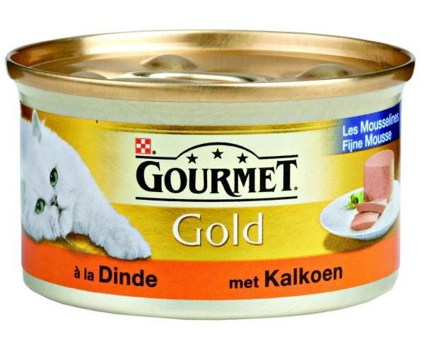 Gourmet gold fijne mousse kalkoen kattenvoer