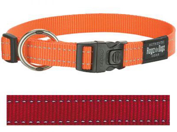 Rogz for dogs fanbelt halsband voor hond rood
