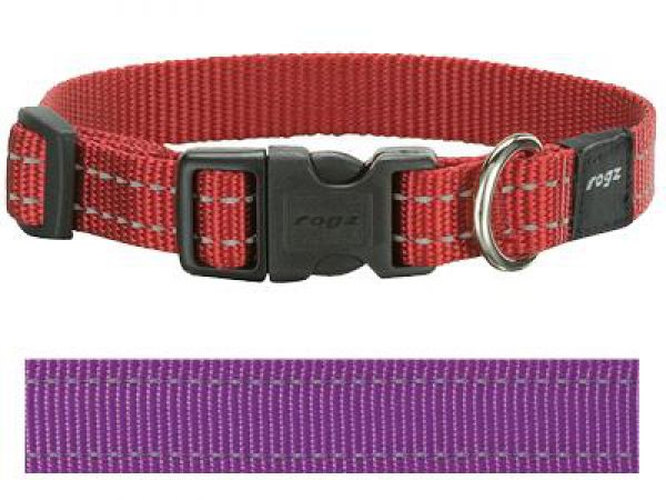Rogz for dogs snake halsband voor hond paars