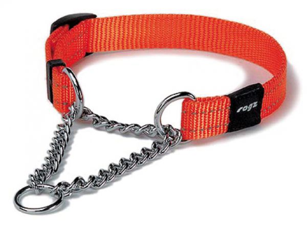Rogz for dogs snake choker voor hond oranje