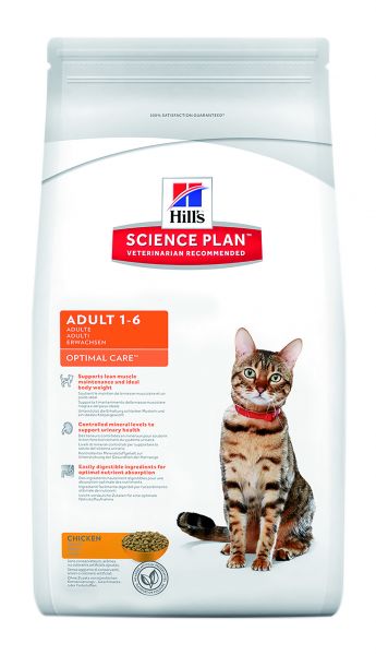 Hill's feline adult optimal care kip kattenvoer