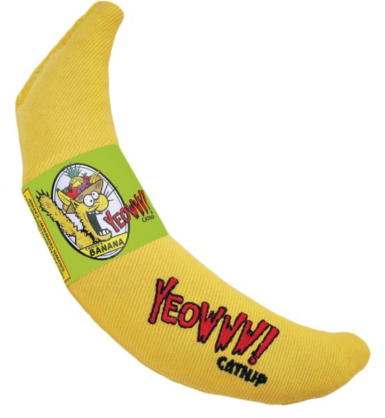Yeowww banaan met catnip