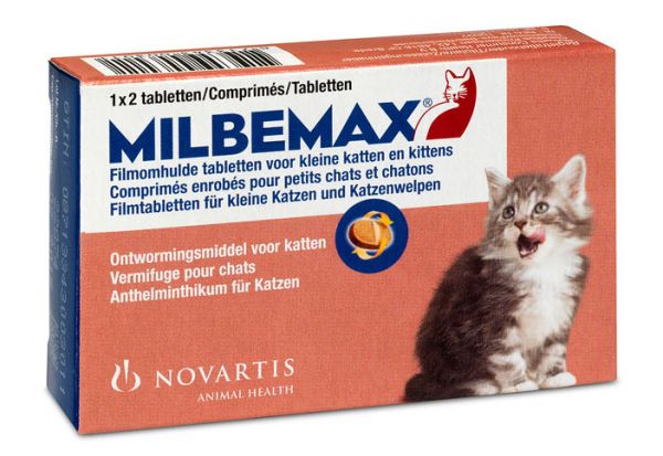 Milbemax tablet ontworming kleine kat/kitten
