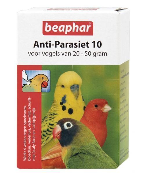 Beaphar anti-parasiet 10 vogel (20-50gr)