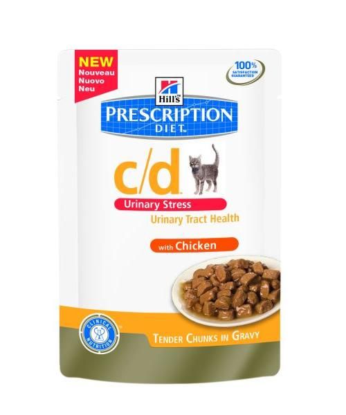 Hill's feline c/d urinary stress kip kattenvoer
