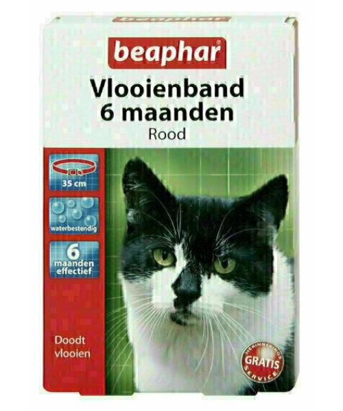 Beaphar vlooienband kat rood