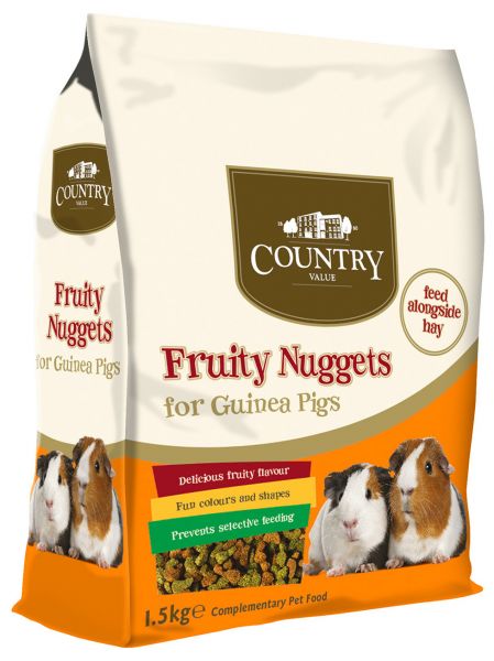 Burgess country value fruity nuggets guinea pig