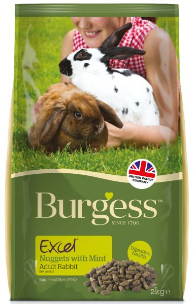 Burgess excel nuggets with mint rabbit adult konijnenvoer