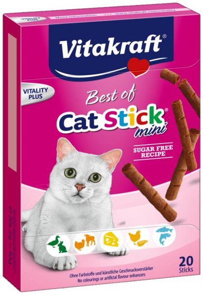 Vitakraft best of cat stick mini suiker vrij
