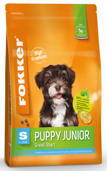 Fokker puppy/junior small 2-10 kg hondenvoer