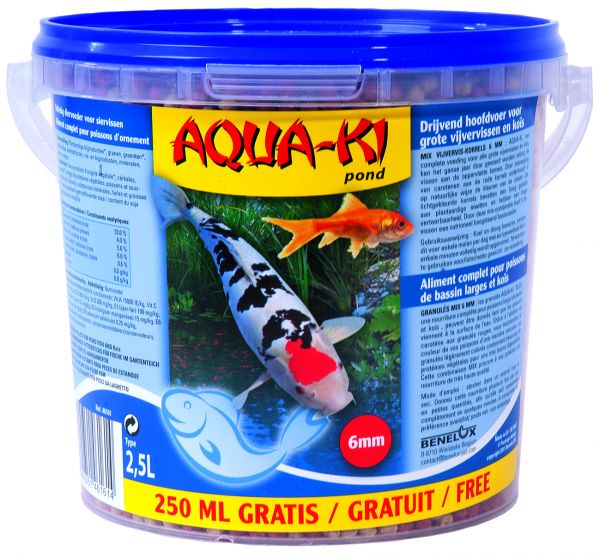 Aqua-ki blauw vijverkorrels 6mm