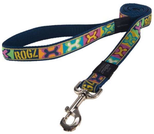 Rogz for dogs jellybean lijn voor hond pop art navy