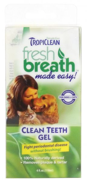 Tropiclean fresh breath clean teeth gel