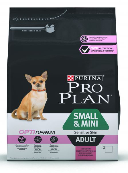 Pro plan dog adult small/mini sensitive skin zalm hondenvoer