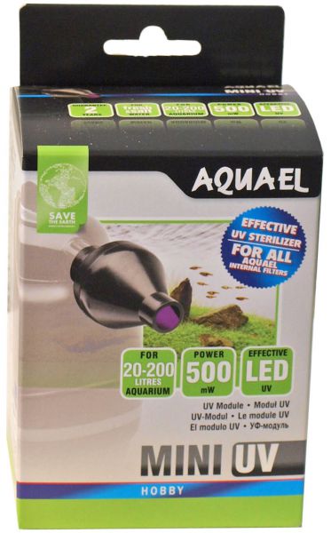 Aquael mini uv lamp uv-c 0,5 watt
