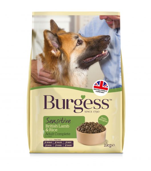Burgess dog sensitive brits lam / rijst hondenvoer
