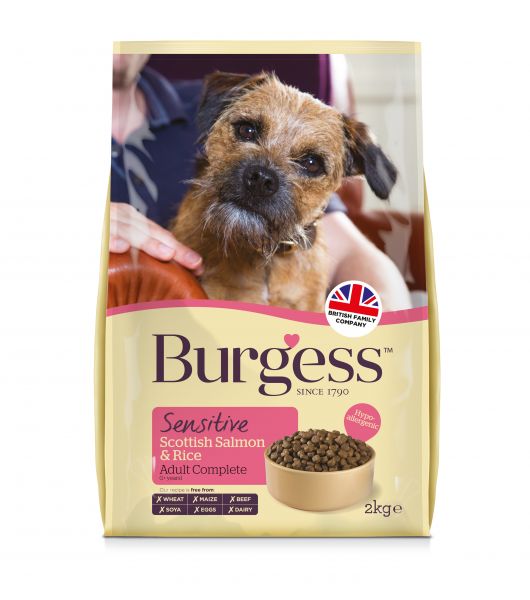 Burgess dog sensitive schotse zalm / rijst hondenvoer