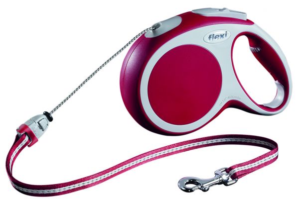 Flexi voor hond rollijn voor  vario cord rood