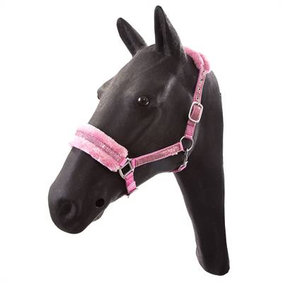 Hb glamour halster pony roze
