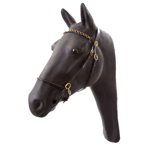 Hb luxe voorbrenghoofdstel pony zwart