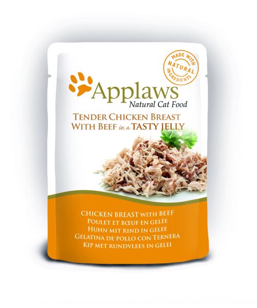 Applaws cat jelly chicken / beef kattenvoer