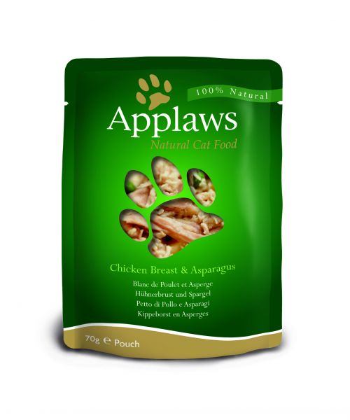 Applaws cat pouch chicken / aspergus kattenvoer