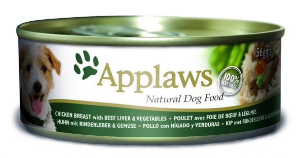 Applaws dog blik chicken / beef / liver hondenvoer