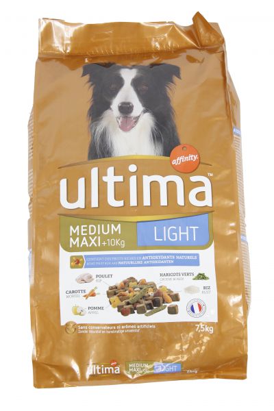 Ultima medium maxi light hondenvoer