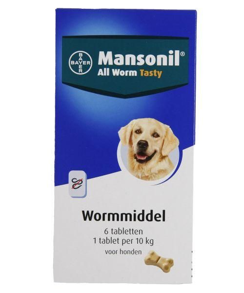 Mansonil hond all worm tabletten