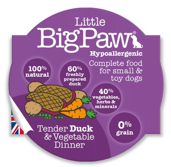 Little big paw malse eend / groenten dinner hondenvoer