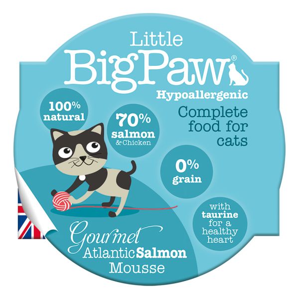 Little big paw gourmet atlantische zalm mousse kattenvoer