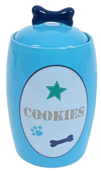 Lief! voorraadpot keramiek boys licht blauw