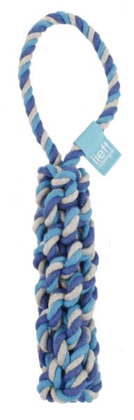 Lief! hondenspeelgoed flosstick boys blauw / wit