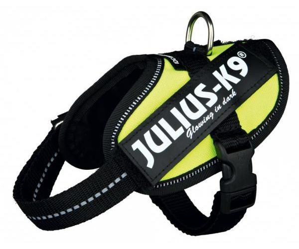 Julius k9 idc harnas voor hond / tuig voor  neon groen