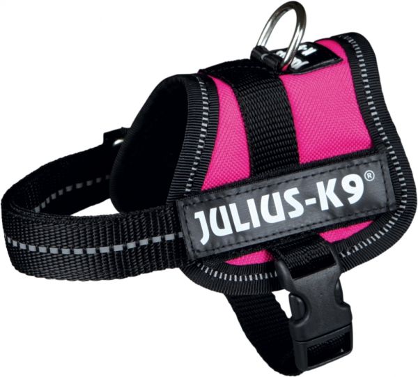 Julius k9 power-harnas voor hond / tuig voor  voor labels fuchsia