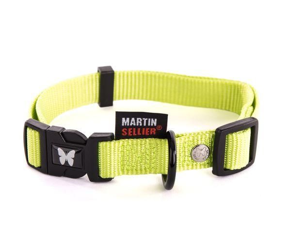 Martin halsband voor hond verstelbaar nylon groen