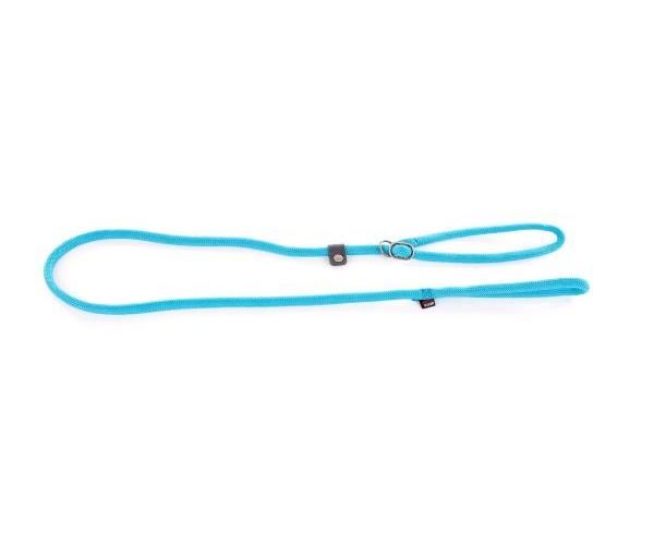 Retrieverlijn voor hond nylon rond turquoise