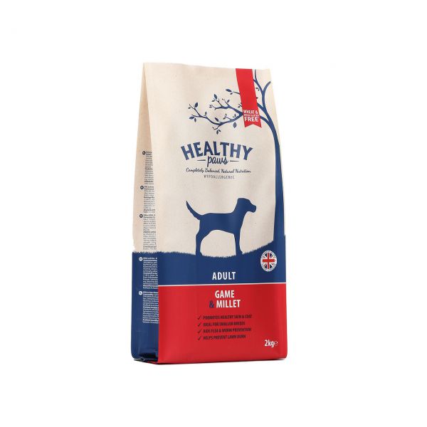 Healthy paws adult wild / gierst hondenvoer
